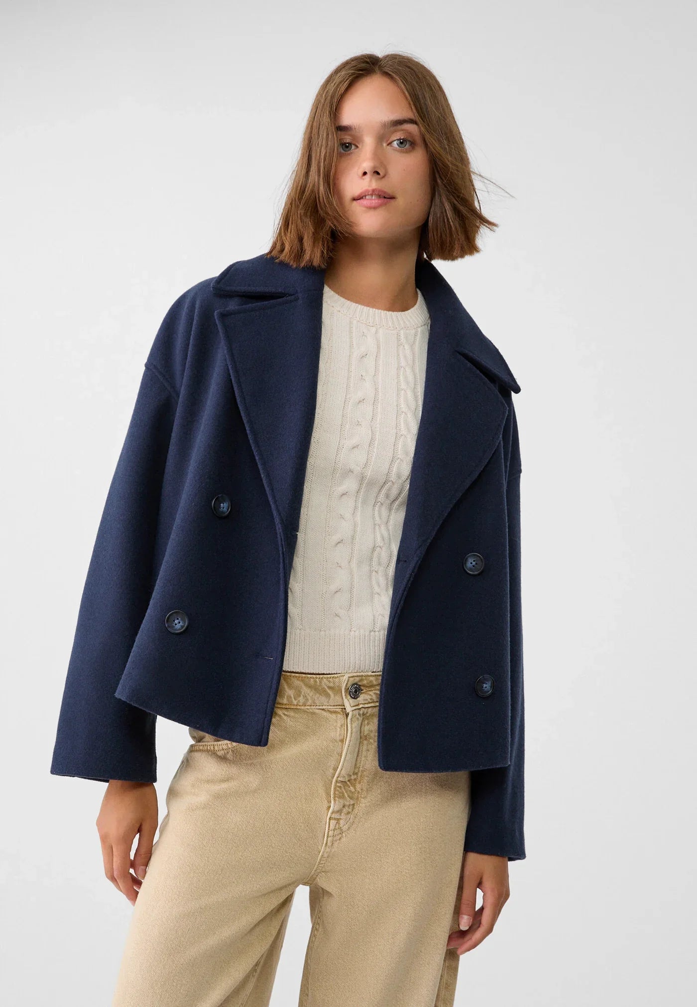 Cropped Trench Coat